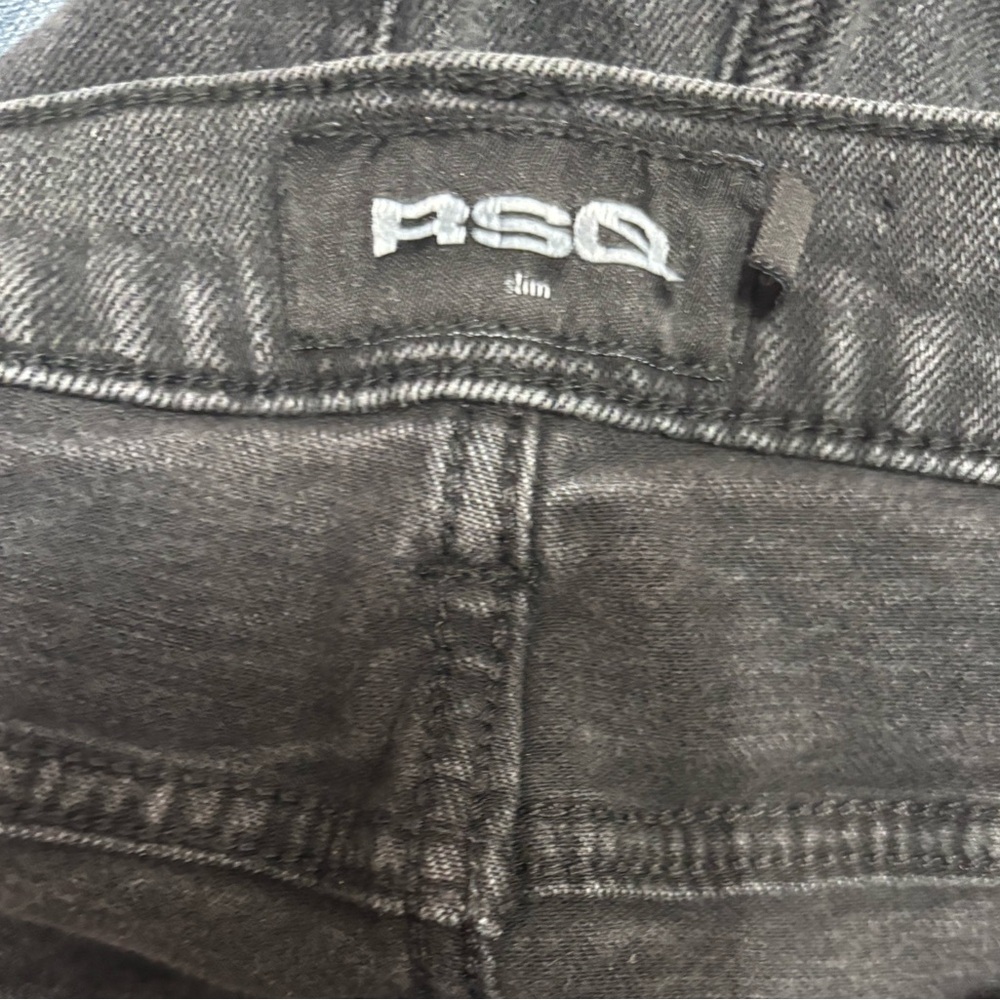 RSQ Men's Slim Fit Charcoal Jeans